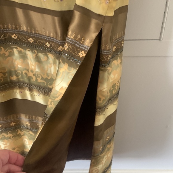 MUSE for Boston Proper Silk Long Skirt With 2 Long Side Slits size 10 - Picture 2 of 10